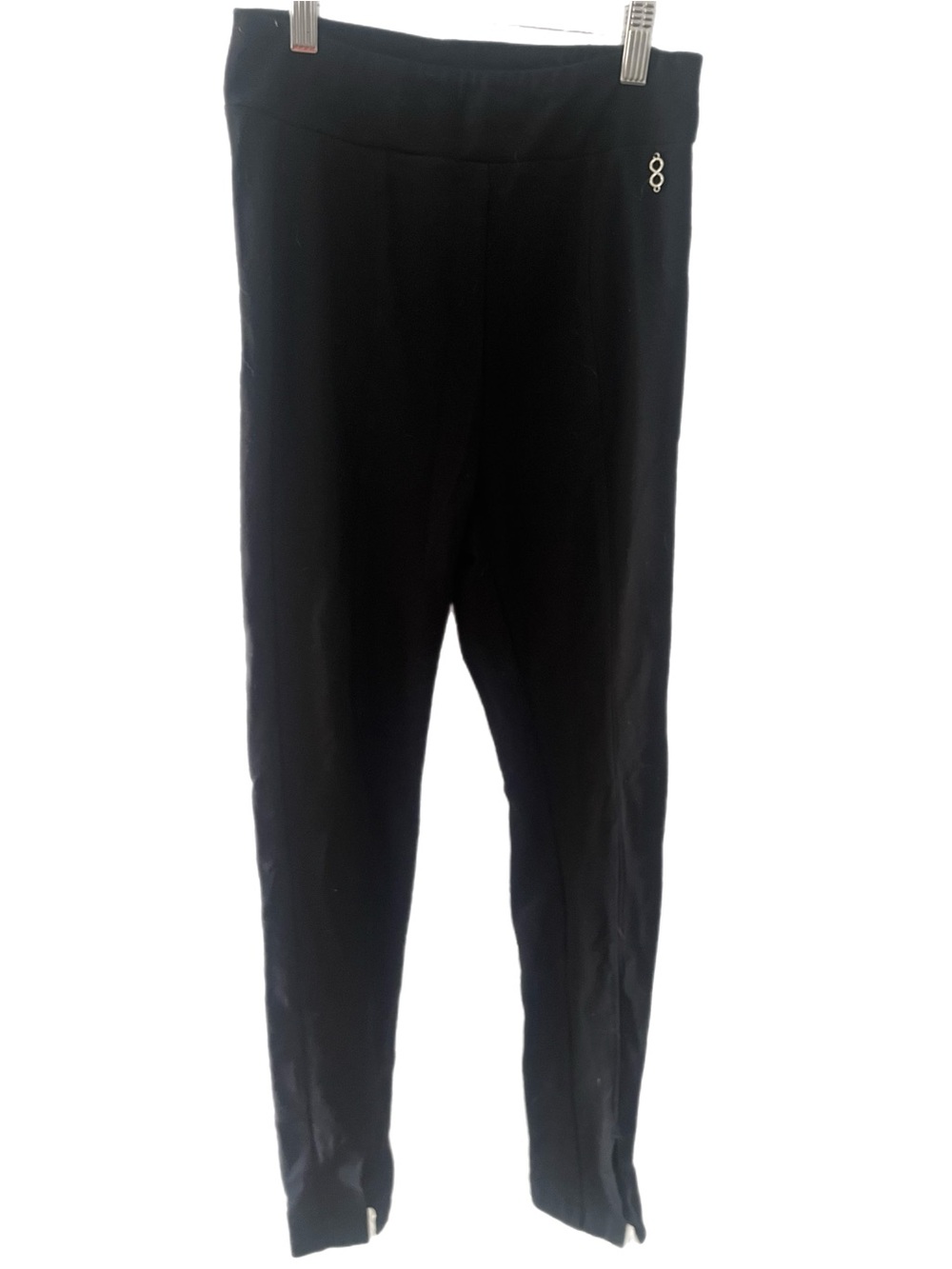 Stoosh Black Women's Stretch Leggings with Side Zip Detail